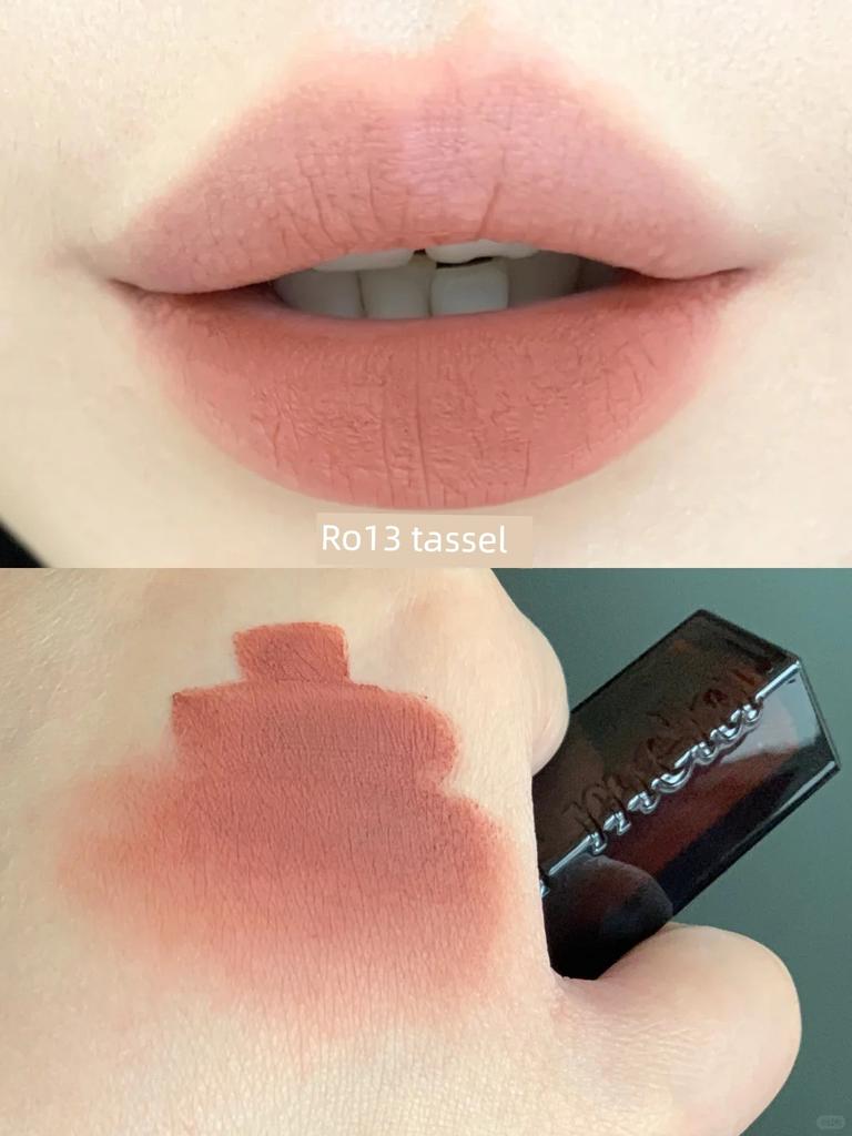 Carmela Matte Lipstick Matte Lip Mud Brightening Low Saturation Brown Chocolate Dark Color European and American Lip Gloss Nude Color Series