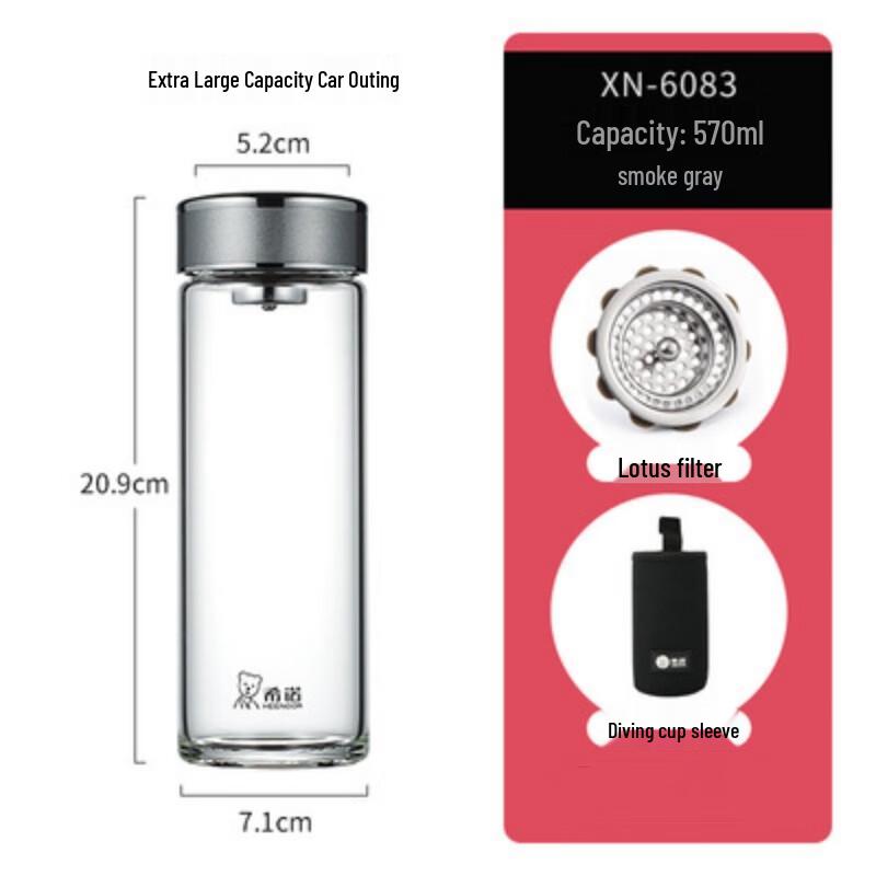 Xino Single-Layer Borosilicate Glass Tea Cup