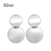Geometric Metal Big Round Earrings for Women New Fashion Jewelry Statement Golden Retro Circle Dangle Drop Earing Oorbellen