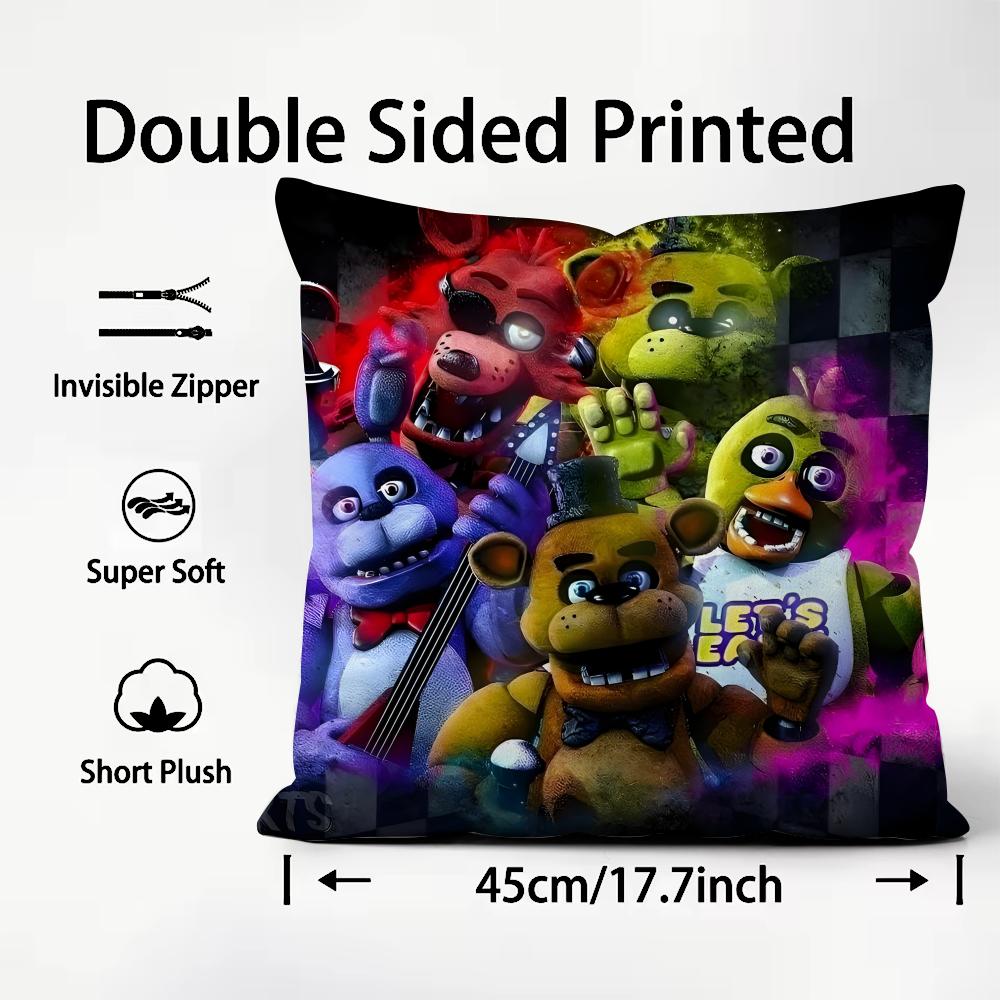 

FFive NightsS At Freddys Cushion Cover Plush Fabric Soft DoubleSided Printed Sofa Warm Winter Home Child Gift Pillow Case 30x30cm