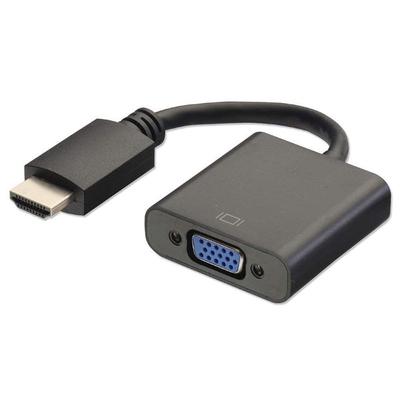 HDMI-compatible To VGA Converter Adapter Cable (Black)