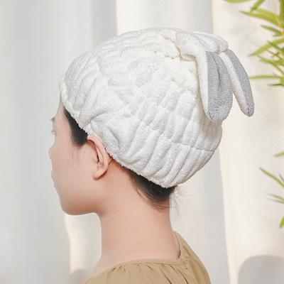 Bonnet de douche en velours corail pour cheveux secs, serviette absorbante, shampoing, mignon, pour femme