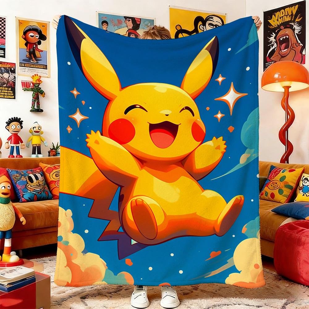 Anime Blanket P-Poke-mons Home and Decoration Sofa Blankets for Bed Bedspread the Bedspreads Picnic Throw & Throws Double Baby