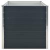 Raised Garden Bed Anthracite Grey 160 X 80 X 77 Cm Galvanized Steel