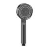 5 Mode Shower Head ABS Plastic Black Fixed Support