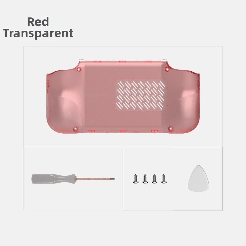 1 Set With Grip Replacement Rear Cover for Retroid Pocket Nova Game Console Accessories