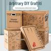 Creative Graffiti Birthday Box: Sneaker, Snack, Clothes, Book & File Organizer