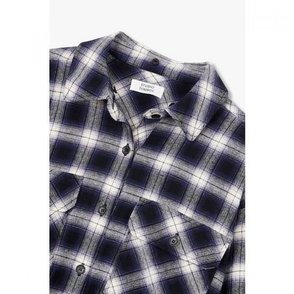 Studio Tomboy Hooded Check Shirt 9175421981arr