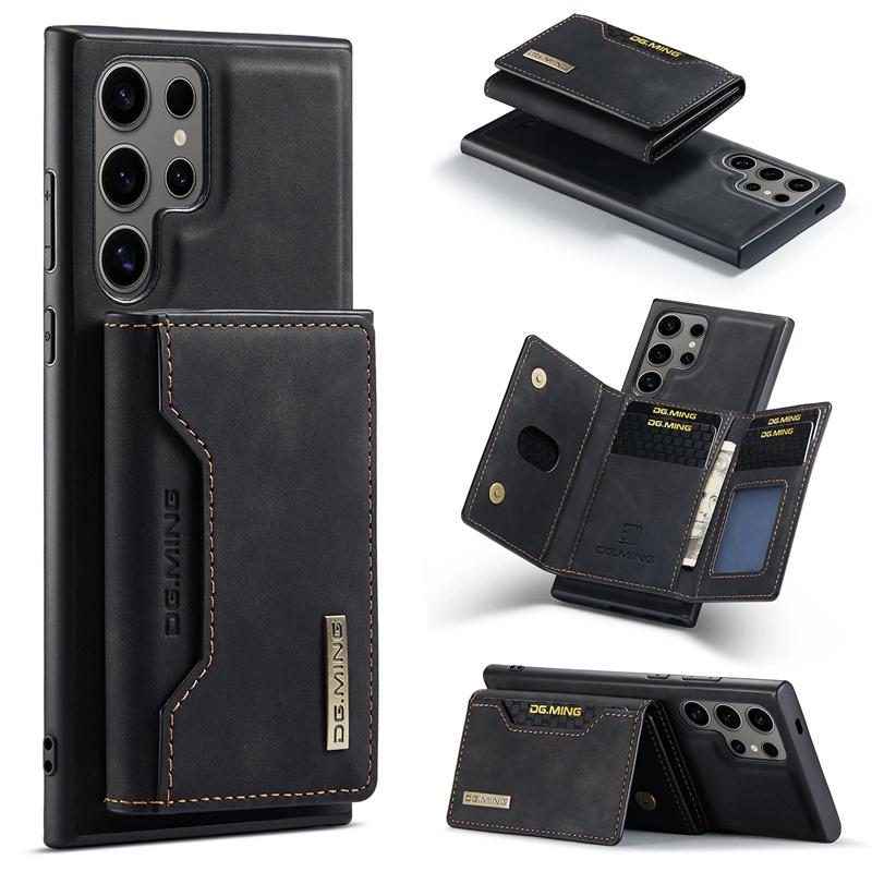 PU Leather Magnetic Detachable Phone Case Card Holder Wallet Stand for Samsung S21 S22 S23 S24 Ultra S25FE A55 A53 A54
