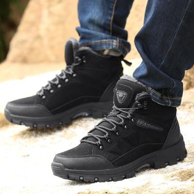 Herren Wanderschuhe High Top Trekkingsneaker Verschleißfest Rutschfest Hohe Qualität Herren Unisex Outdoor Klettern Warm Herrenstiefel