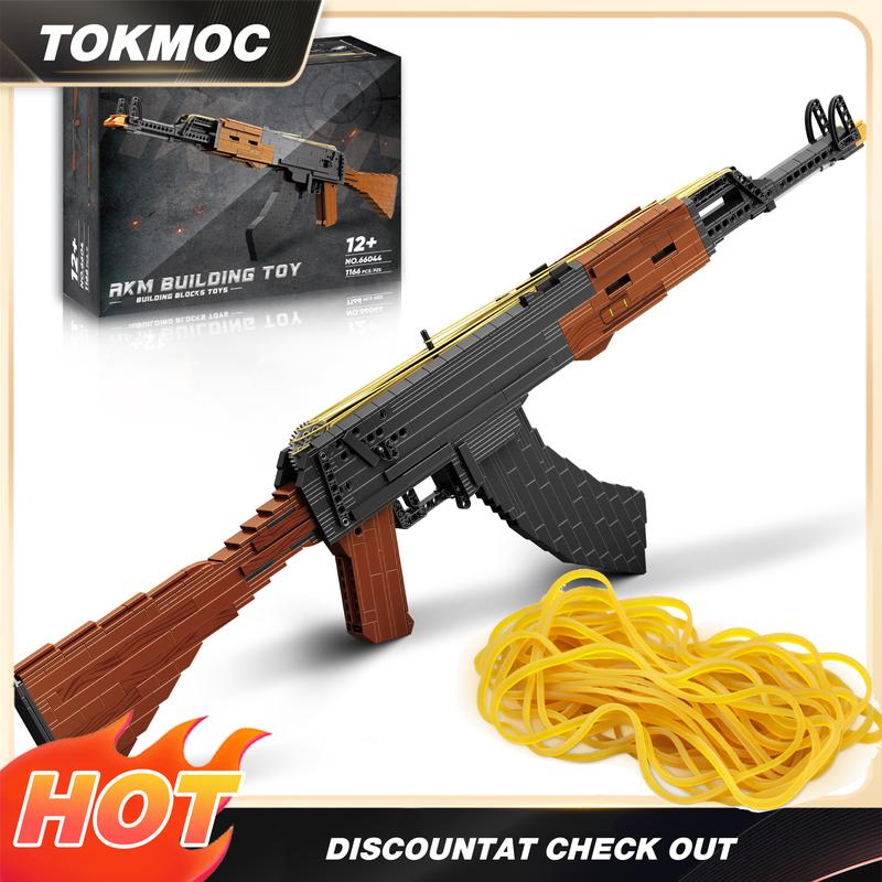 

TOKMOC Classic Mechanical Drive Series Model Toy Building Block Set,DIY Rubber Band Assembling Toy,Collecting Building and Gifting Model for Outdoor Golden DS