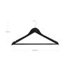 SONGMICS Wooden Hangers, Set of 10, Coat Hangers, Clothes Hangers, with Shoulder Notches, Anti-Slip Trousers Bar, 360 Degrees Swivel Hook, for Suits
