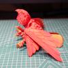 3D Printed Realistic Eagle Model Anime Figure, Plastic Ornament with Swinging Wings, Desktop Decoration Sculpture Figurine Toy