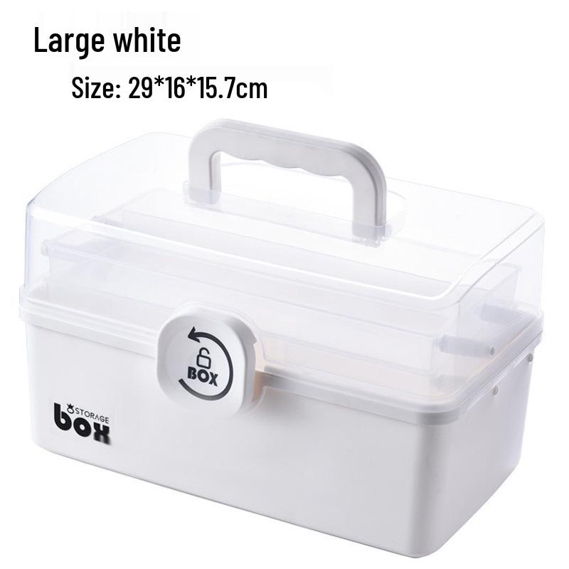 Double-Layer Portable First Aid Kit: Large Capacity Family Medicine Box