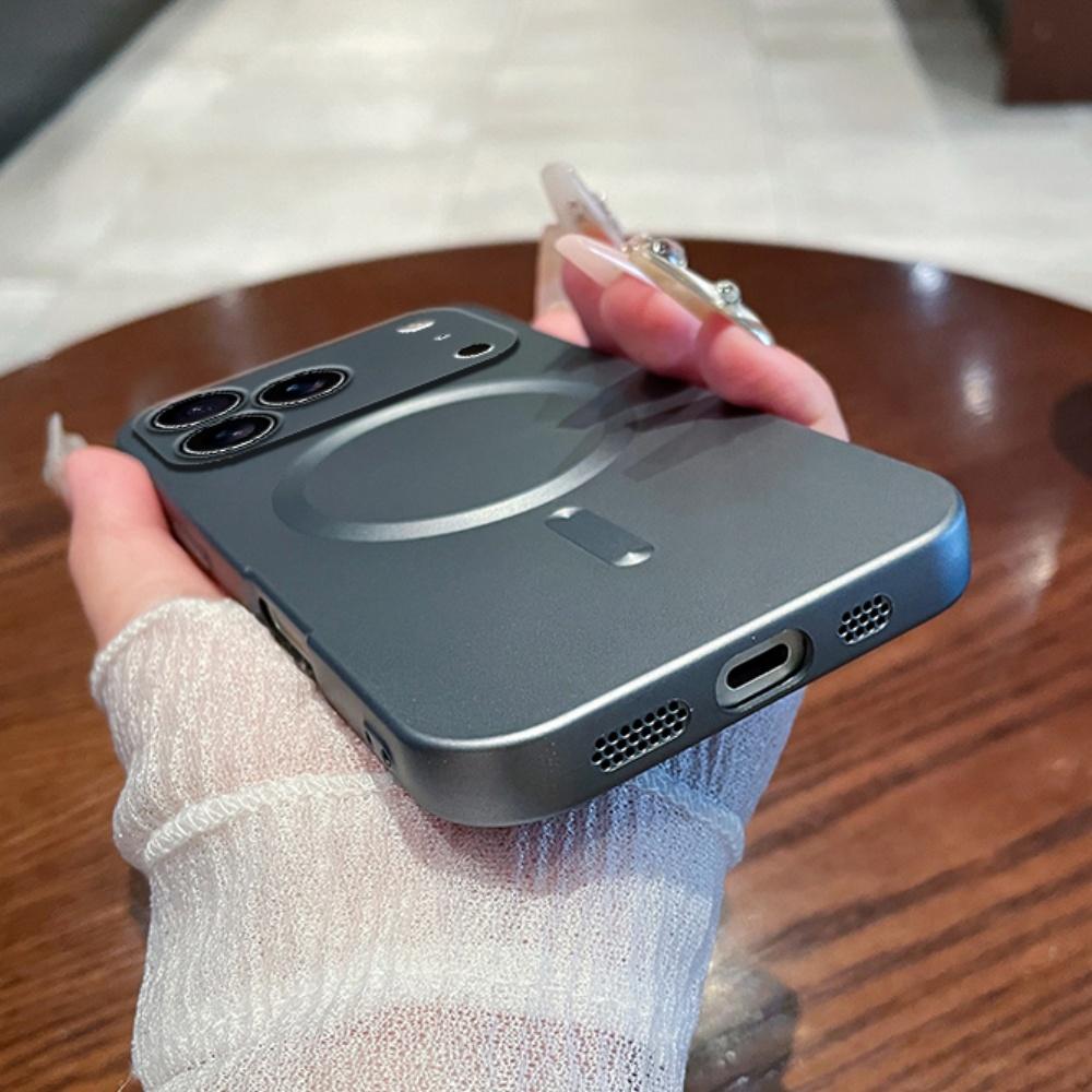 Matte Magnetic Phone Case For iPhone 17 Pro Max 14 15 Plus Air 13 12 11 16 Pro For Magsafe Wireless Charger Protect Cover