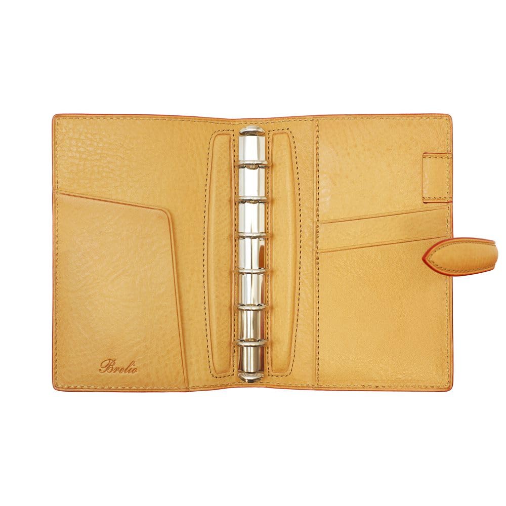 System Notebook Mini 6 Size Minerva Box Ring Diameter 15mm Belt [Natural] 753-40