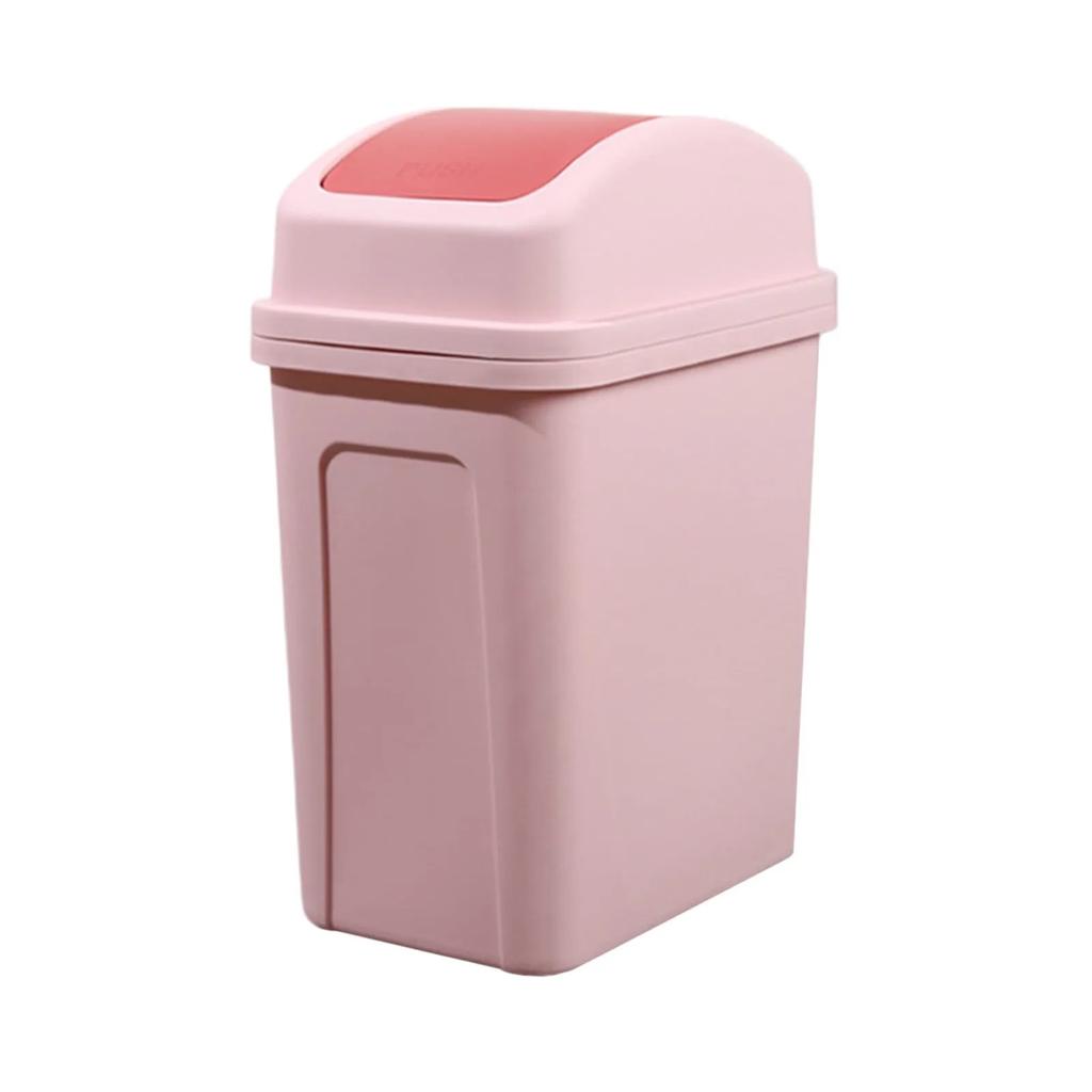 Poubelle 13 Gallons Cuisine Plastique Couvercle Basculant Cuisine Poubelle Noire Surface Facile à Nettoyer Poubelle Durable