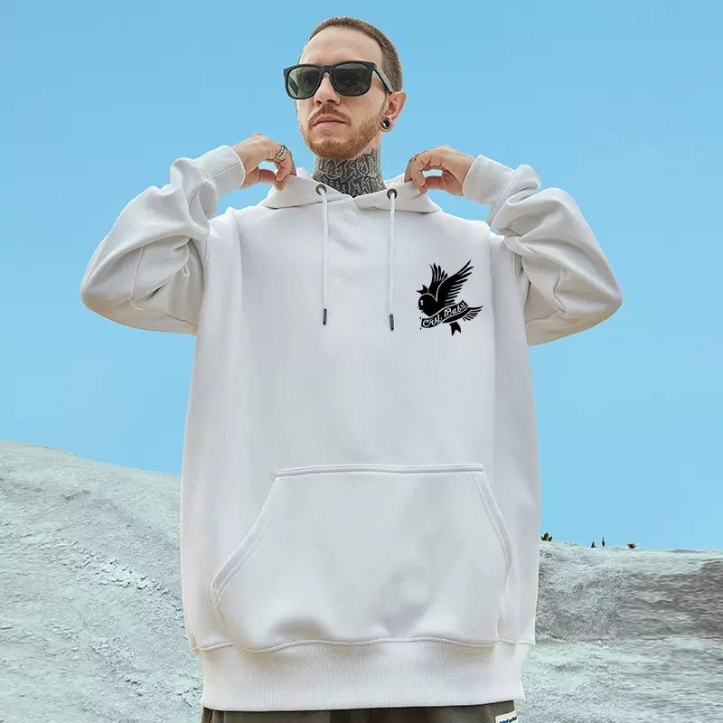 Süße Friedenstaube Print Schwarz Weiß Mode Grafik Hoodies Unisex Sudadera Con Capucha Hombre Design Homme Sudaderas Para Hombre