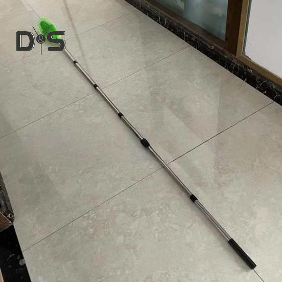 Telescopic Gutter Cleaning Brush Gutter Cleaner Tool with 8 Detachable Telescopic Pole And 2 Cleaning Brushes