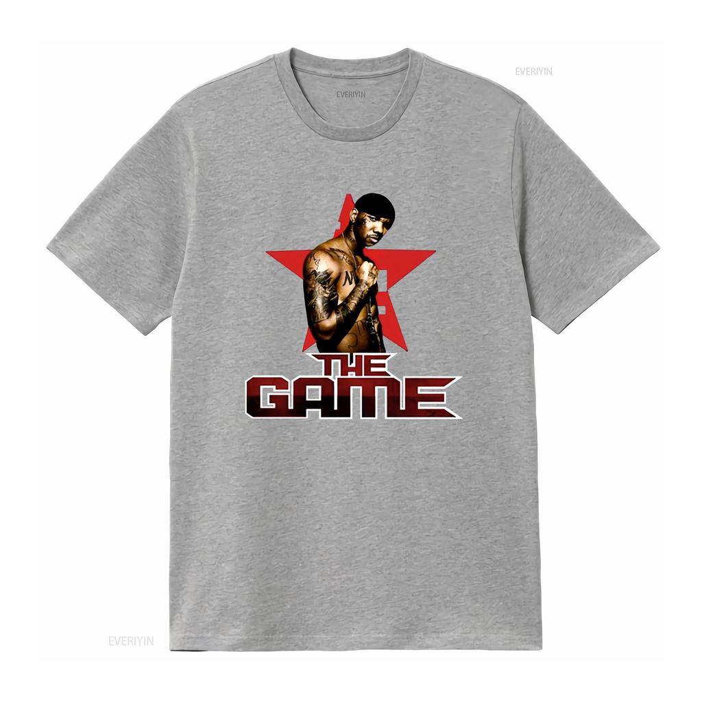 The Game Rapper New Black T Shirt All Sizes S 5xl 3f1555 Vintage Washed Homme Versatile Top For Everyday Wear Comfortable