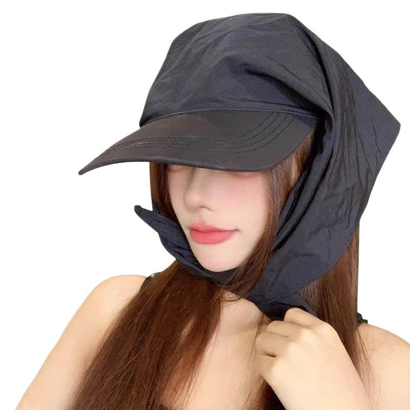 Fashion Lace Up Headscarf Baseball Cap For Women Outdoor Travel Trendy Sun Hat