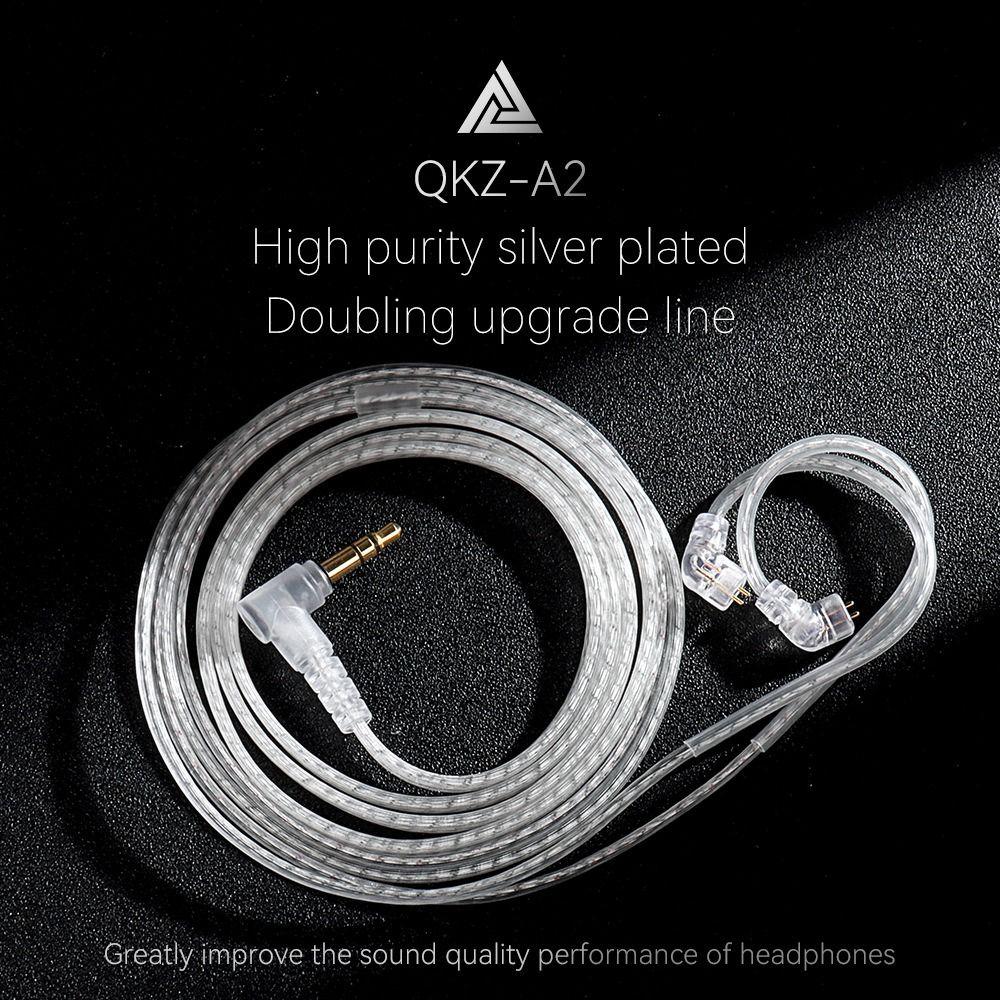 With Microphone QKZ Headphone Cables In Ear Earphone 2pin Cable  Music Enthusiasts