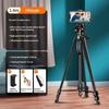 Tripé de Viagem para Celular Auto Tripé de Alumínio Alto 55” 140cm Suporte Com Placas Rápidas Montagem Cabeça Panorâmica Para Câmera Digital Canon Nikon Dslr Slr