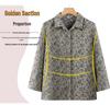 Pure Cotton Long-Sleeve Shirt for Middle-Aged and Elderly Women, Ideal for Spring and Autumn