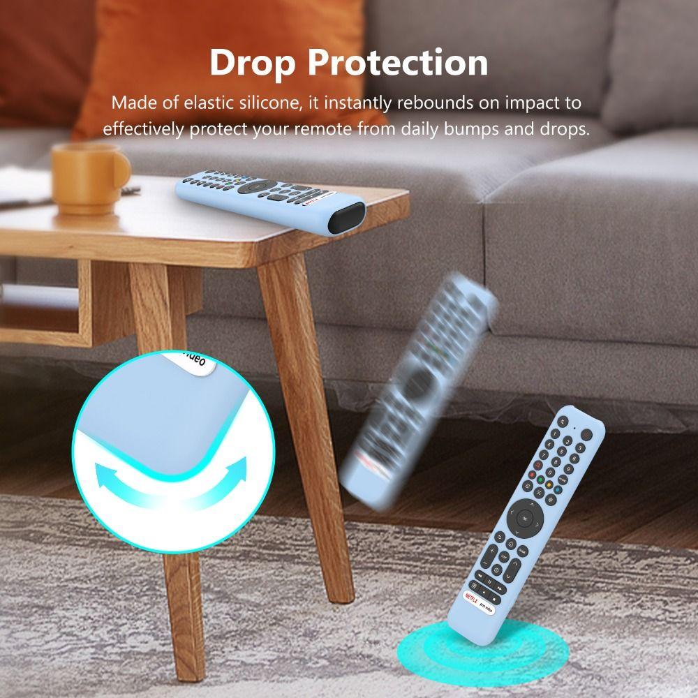 New Silicone Protective Case with Lanyard Protector Soft Shell Shockproof Remote Controller Cover for TCL RC716/RC833