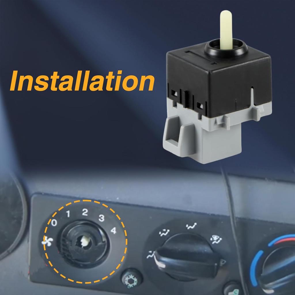 HVAC Blower Motor Control Switch Compatible with 2006-2007 Peterbilt 379 2008-2015 Peterbilt 384 Replace# Q21-6012 599-5000
