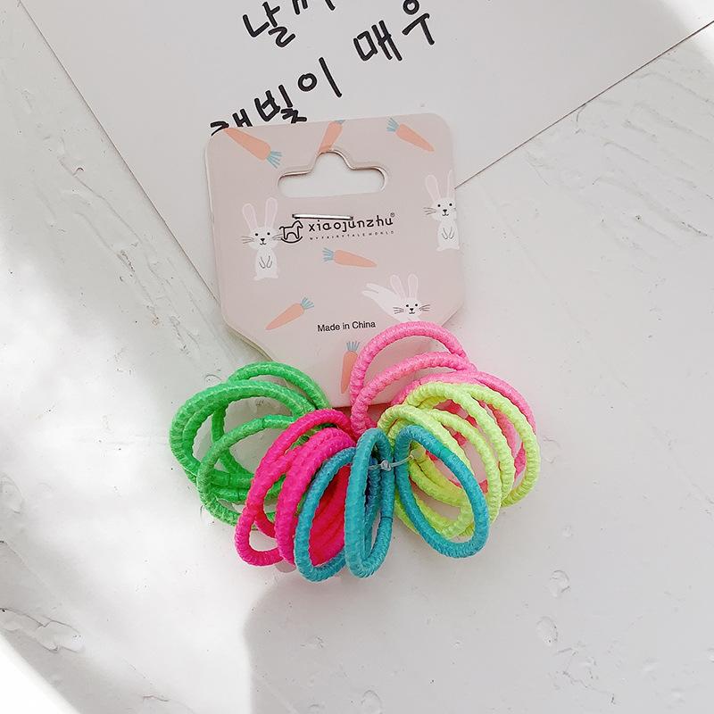 Cute Baby Rubber Bands Simple Hair Rope Set Children Accessories Girls Small Circle Elastic Hair Bands for Child