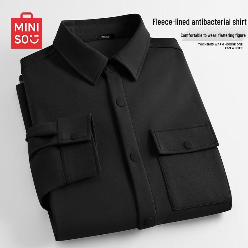 MINISO Men s Anti-Bacterial Thermal Casual Shirt Jacket XL