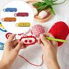 Fade Resistant Knitting Stitching Keepers Crafted of Flexible Rubber PET Materials for Crafting And Sports Counting