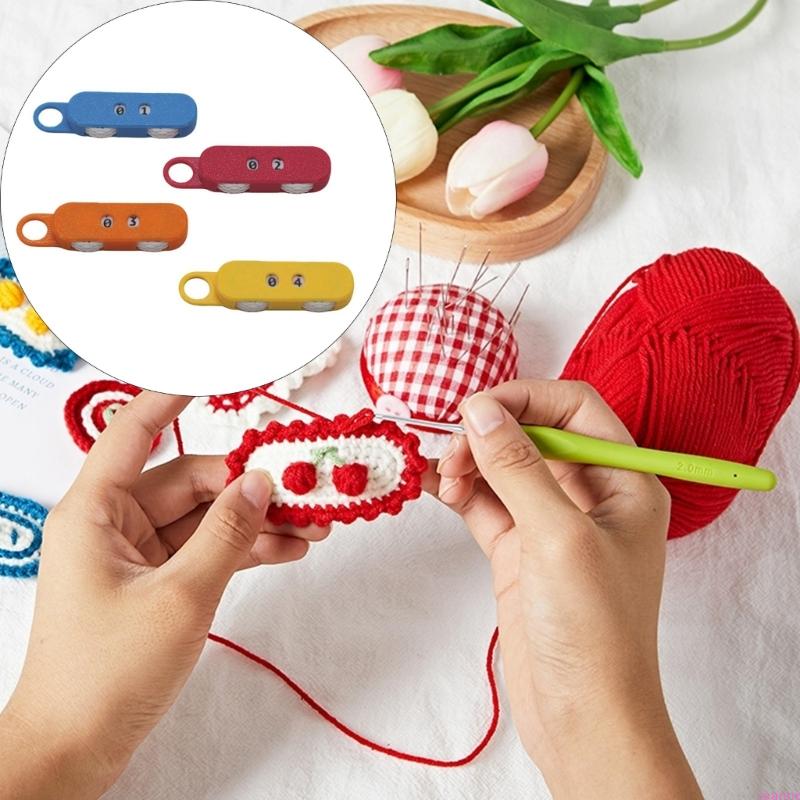 Fade Resistant Knitting Stitching Keepers Crafted of Flexible Rubber PET Materials for Crafting And Sports Counting