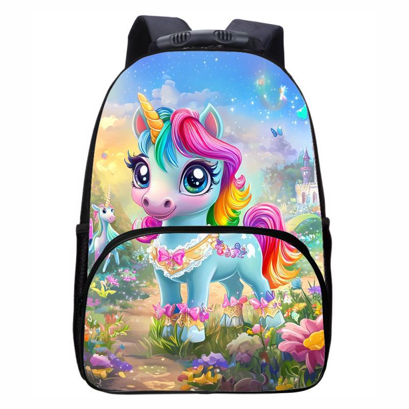 Unicorn Unicorn Primary and Secondary School Student Backpack Men s and Women s Fashion Backpack
