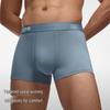 Beneath The Skin 703A Men's Modal Silver-Plated Antibacterial Boxer Briefs 3-Pack