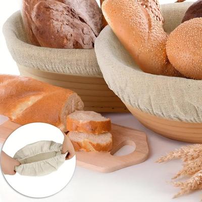 Coperchio in tessuto per barattoli da 6-8 pollici Fodera per cestino per il pane Coperchi in tessuto riutilizzabile ecologico Panno per prova Banneton Cucina domestica Fermentazione Birra