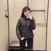 Putian high version new Ige down jacket hooded short FW sleeve edge badge women's waist jacket jacket