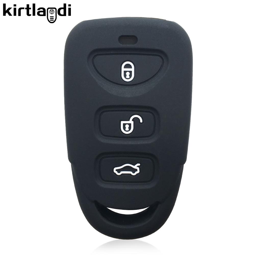 Silikonový obal držák na klíče od auta pro Kia Magentis Carens Sonata sorento rio soul forte pro Hyundai Tucson accent Santa Fe Avante