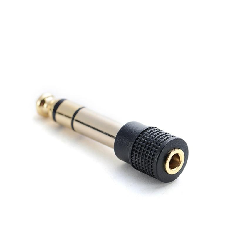 3.5mm Female To 1/4 6.35mm Male Stereo Adapter Port 6.35mm To 3.5mm Guitar Converters for Speaker Camcorders Recorders