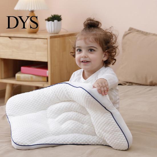 Ergonomisch Contourenkussen voor Rugslapers Kinderen 6 Maanden tot 8 Jaar, Cervicale Ondersteuning Baby Comfortabel Huis Reizen Peuterkussen, Ademend