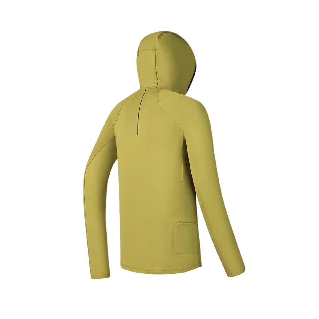 Fila Fitness Hooded Pullover Long Sleeve Sweatshirt Men Sweatshirt Fruit-Fermentation-Green A11M511202F-TQ