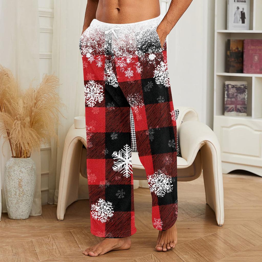 Pantalones de Navidad para Hombre, Pantalones Casuales para Dormir