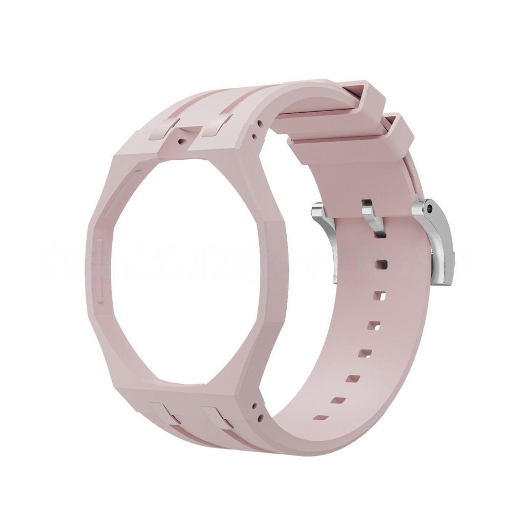 Dreifarbiger integrierter Silikon-Uhrenarmband-Mod-Kit mit Faltschließe Kompatibel mit Swatch X Royal Pop Uhrenzubehör