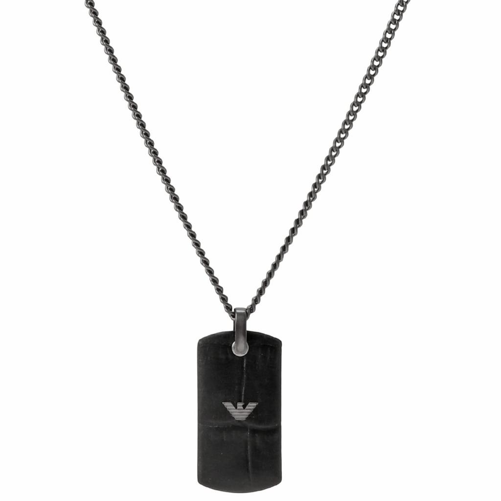 Emporio Armani Necklace Pendant Black [Used]