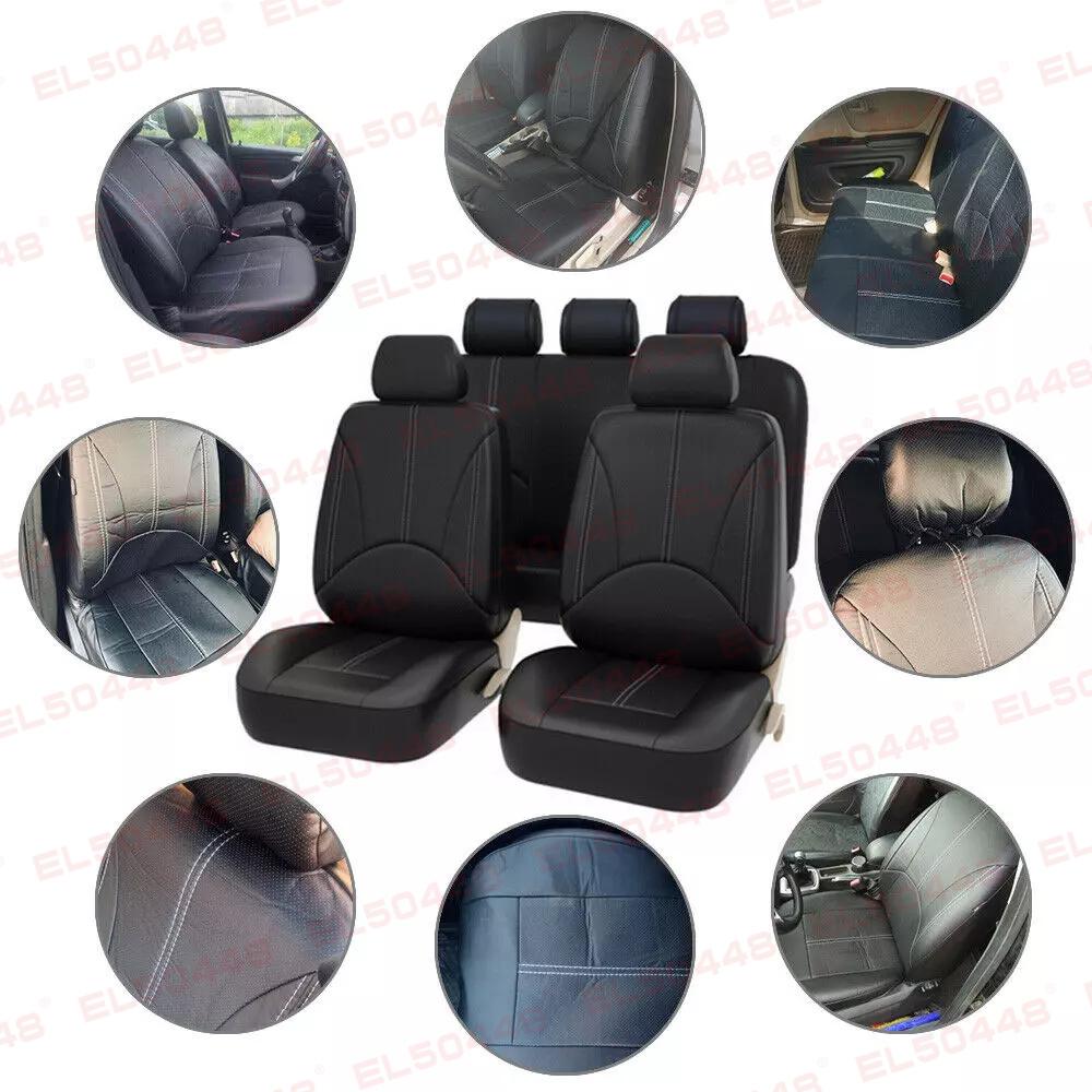 4PCS/9PCS Car Seat Cover Breathable PU Leather Full Surrounded Seat Protector Universal Vehicle Seat Cushion For Most Cars