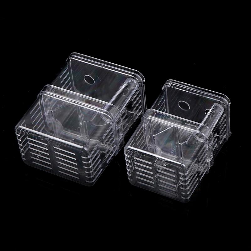Double-Deck Clear Fish Breeding Isolation Box Aquarium Fish Tank Hatching House