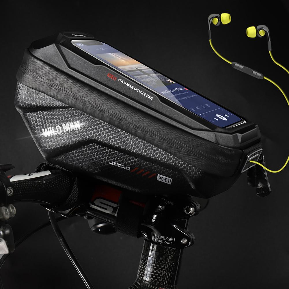 Geantă pentru bicicletă Mtb, impermeabilă, Echipament pentru ciclism, ecran portabil, tub tactil, husă tare pentru telefon, genți pentru biciclete, accesorii