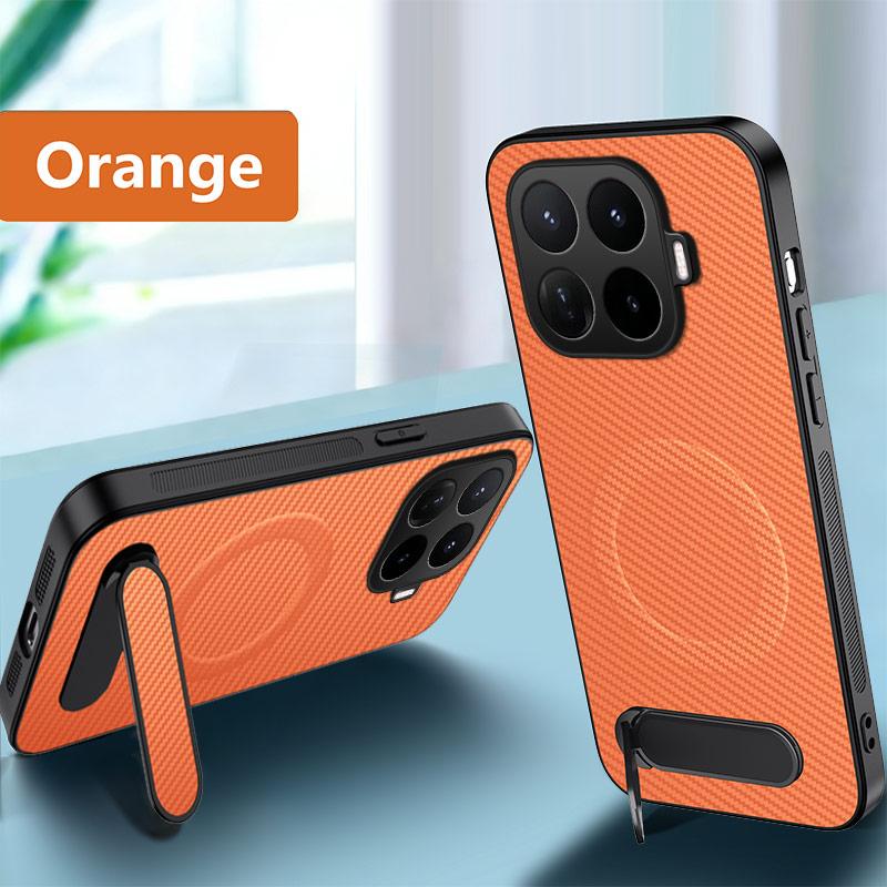 For Xiaomi 17T 17T Pro Case Lmitation Carbon Fiber Magnetic Stand Anti-Fingerprint Shockproof Cover For Xiaomi 17 T/Pro Funda