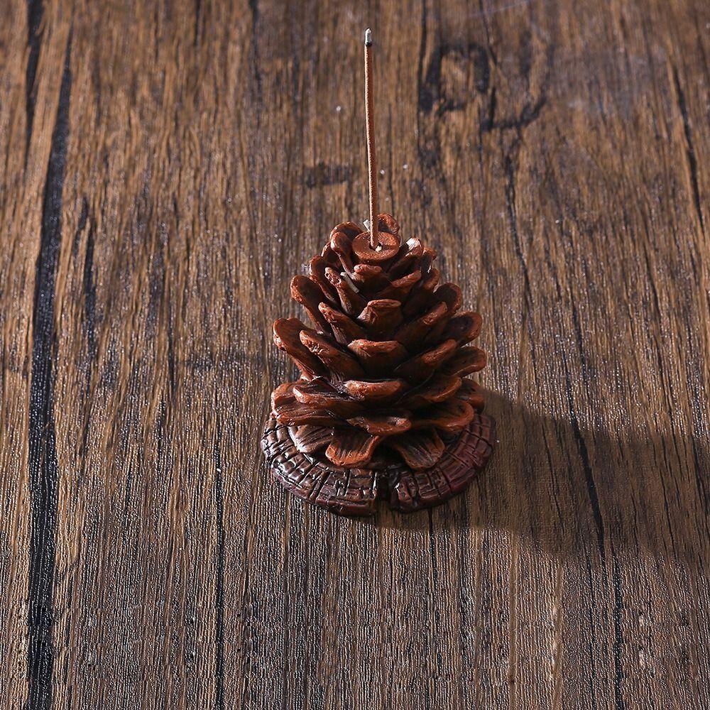 Decorative Simulation Pine Cone Fragrance Base Funny Incense Insertion  Home
